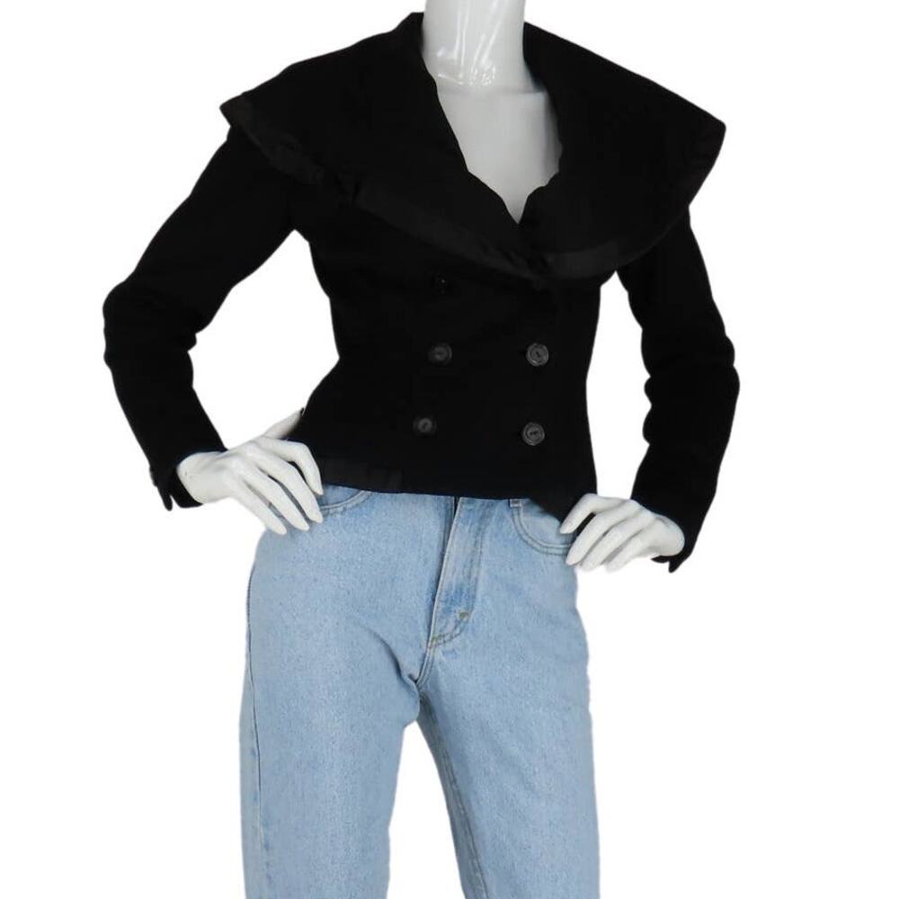 60s Vintage Dan Millstein Wool Cropped Pin Up Rockabilly Blazer Jacket Coat